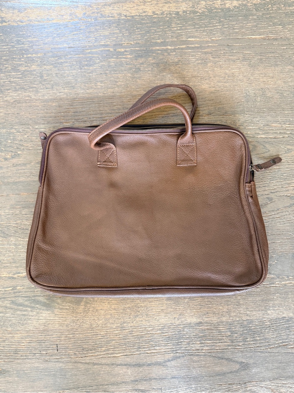 Campomaggi vintage Men's Brown genuine Leather Briefcase